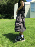 Mad Pintuck Bermuda Cargo Pants