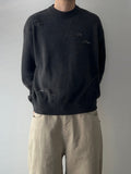 Jagged Damage Cotton Knit