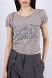 Rosy puff T-shirt