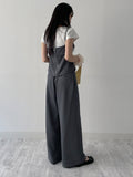 [Setup Available] Chopin Banding Pleated Wide Slacks