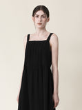 Neillo pintuck sleeveless long one piece