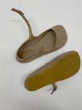 Raffia Linen Mary Jane Sandals