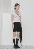 LACE BIKER PANTS