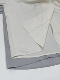 Quarter Two-Way Wrap Long Blouse
