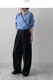 Rio Poplin Wrap Loose Fit Shirt