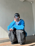 Over Hood V Knit