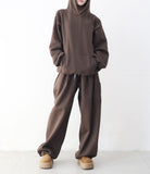 (Unisex) Diction Embroidered Balloon Brushed Sweatpants