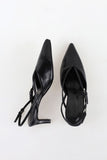 V-cut slingback stilettos