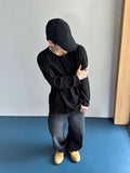 Module Basic Waffle U-neck Long Sleeve