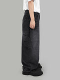 Border pocket balloon jeans