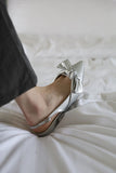 Ribbon Flat Stiletto