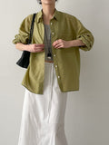 Roll-up Tencel Loose Fit Shirt