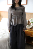 Bebe Frill See-Through Blouse
