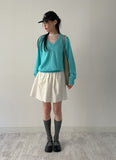 Mini Dot See-Through Turtleneck Tee
