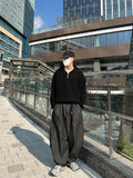 Half Zip-Up Wool Knit