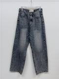 Stone cat brush wide denim pants