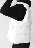 Duck Down High Neck Padded Vest