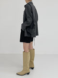 Floor Wool Hidden Loose Fit Jacket