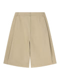 Mars Pleats Cotton Bermuda