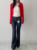 Punching Round Cardigan T-shirt
