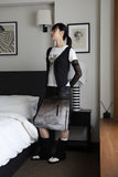 Ruling emboss summer vest