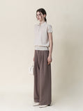 Puff Button Up Linen Knit