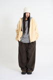 Latte stripe fleece pants