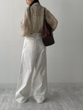 Jacquard Strap Two-Way Wide Pants