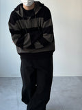 Stripe Warmer Knit Hood