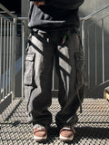 Strap Rope Cargo Wide Denim