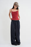 Window check pajama pants