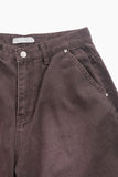 Morrow purple brown wide denim pants
