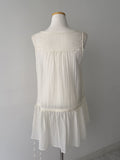 Somi See-through Frill Sleeveless Blouse