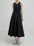 Mix Layered Long One Piece