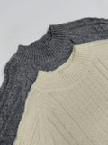 [Wool 80%/Barclava SET] Fisherman Loose Fit Knit