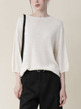 [Premium] Zenda Whole Garment Round Knit