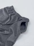 Velour Strap Banding Wide Pants