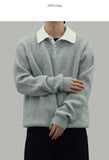 Popping collar knit