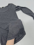 Mono Deep U-neck See-through T-shirt