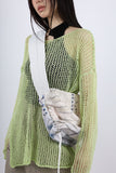 Long boat neck knit