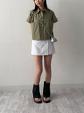 Linen Wrap Skirt Pants