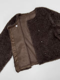Purin Shearling Crop Mustang Jacket