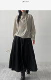 Leila High Neck Tie Blouse