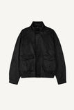 Glow High-Neck Suede Jacket