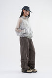Ash pigment vintage cargo pants