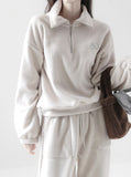 Peer Fleece Half Zip Up Setup