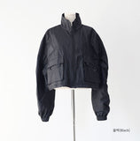 Oban Shirring Pocket String Overfit Windbreaker