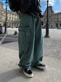 Tune denim wide pants