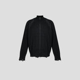 Sep Contrast Knitted Zip Up