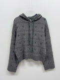 Snow Loose Fit Hooded Knit